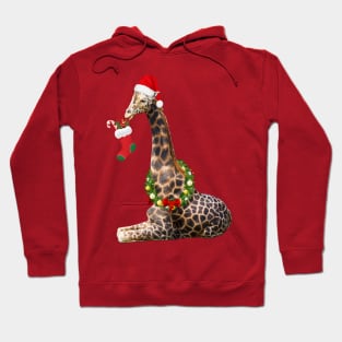 Christmas  Giraffe Hoodie